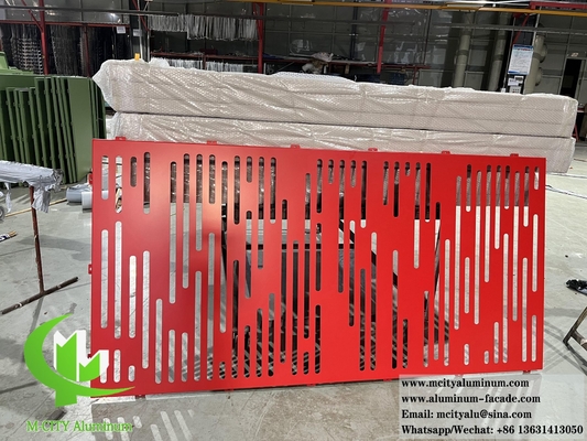 Laser gesneden metalen scherm Aluminiumplaat met patroon geperforeerd voor gevels decoratie