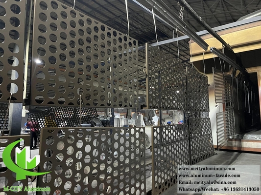 Aluminium geperforeerd gevelpaneel met een dikte van 1,5-20 mm, variabele kleuren voor B2B-aankoop