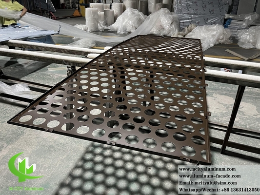 Aluminium geperforeerd gevelpaneel met een dikte van 1,5-20 mm, variabele kleuren voor B2B-aankoop