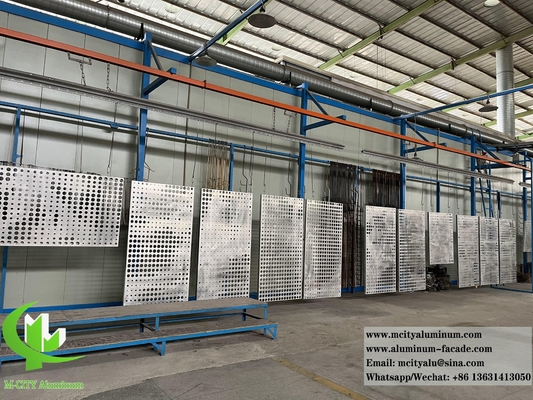 Perforerende metaalscherm Aluminiumplaat PVDF coating Anti rust