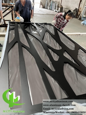Laser gesneden metalen scherm Aluminium panelen voor gevelbekleding wand decoratie
