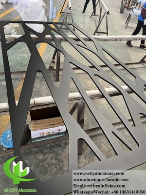 Laser gesneden metalen scherm Aluminium panelen voor gevelbekleding wand decoratie