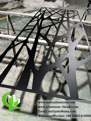 CNC-snijden metalen plaat Aluminium scherm met laser snijpatroon voor wanddecoratie
