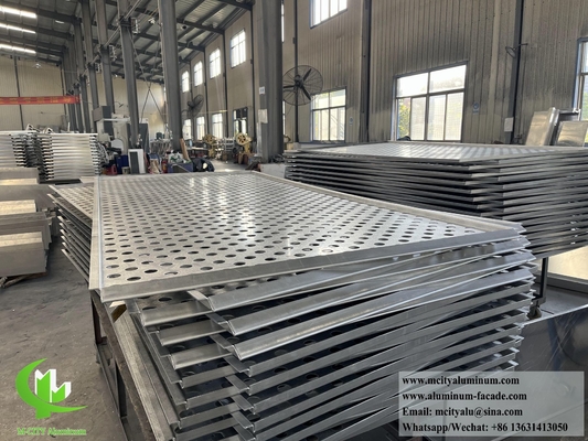 Perforerende metaalscherm Aluminiumplaat PVDF coating Anti rust