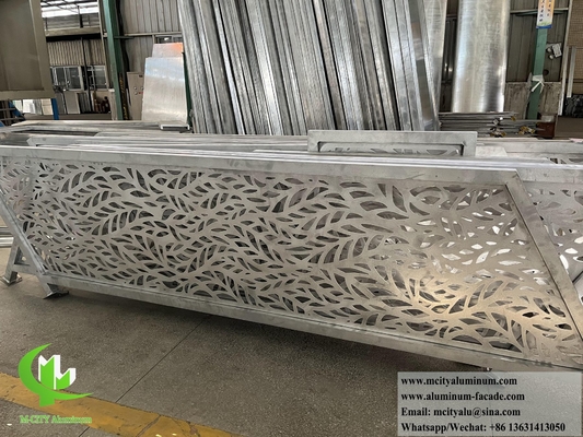 Laser gesneden metaal hek Aluminium plaat met patroon 5 mm dikte Outdoor decoratie