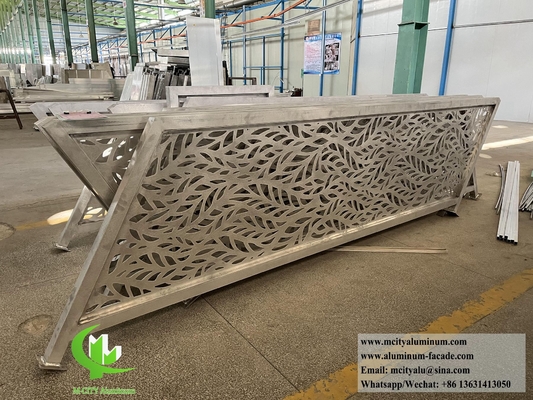 Laser gesneden metaal hek Aluminium plaat met patroon 5 mm dikte Outdoor decoratie