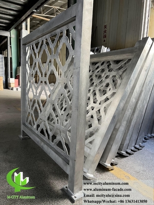 Laser gesneden metaal hek Aluminium plaat met patroon 5 mm dikte Outdoor decoratie