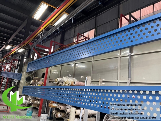 Aluminiumvinnen met geperforeerd plaat exterieur zon schaduw decoratie
