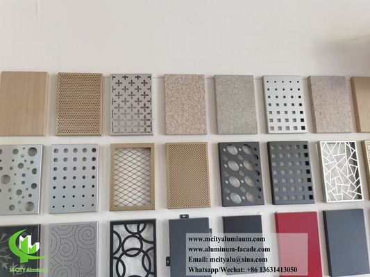 Metalen bekleding Aluminium panelen 3 mm Voor gevelsysteem Duurzame coating