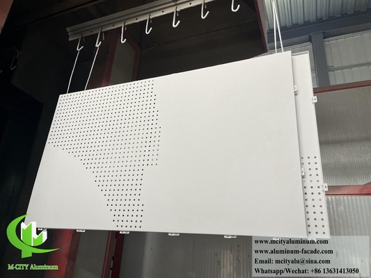 Perforating Aluminium Screen For Building Wall Cladding Covering With LED Light (Perforerend aluminium scherm voor gebouwmuurbekleding)