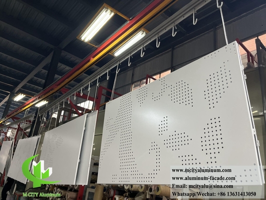 Perforeerde aluminium gevel met een hoge weerbestandheid