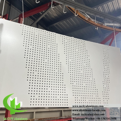 Buitenmetalen bekleding Aluminium plaat gevelsysteem 3 mm poeder bekleed
