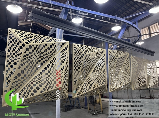 3D-gevelontwerp Metalen scherm Aluminiumpaneel voor gebouwwandbekleding