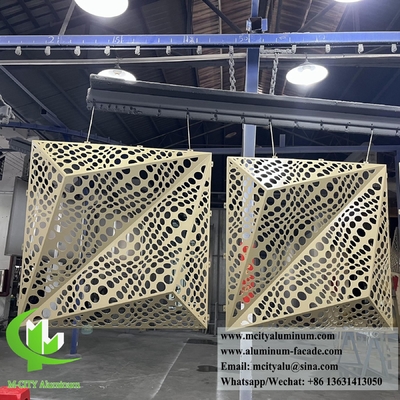 3D-metalen bekledingspaneel Aluminiumplaat voor muurgevelsysteem decoratie PVDF-coating
