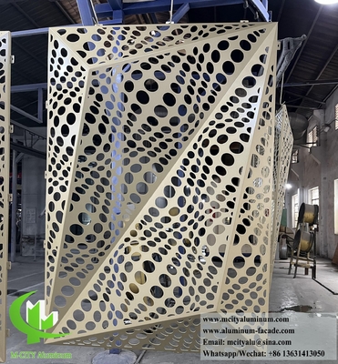 3D-metalen bekledingspaneel Aluminiumplaat voor muurgevelsysteem decoratie PVDF-coating