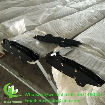 poedercoating Architectonische aluminiumscherm met een elliptische vorm voor een vast systeem voor gevelvensters