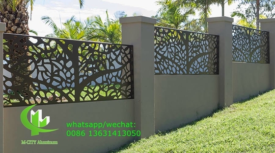 aluminium solid panel sheet metal facade cladding fence bending sheet 2.5mm thickness for railing decoration
