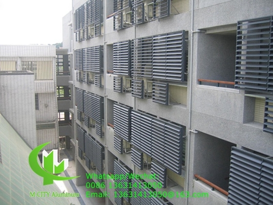 poedergecoate architectonische aluminiumscherm met ovale vorm voor gevelgordijnen