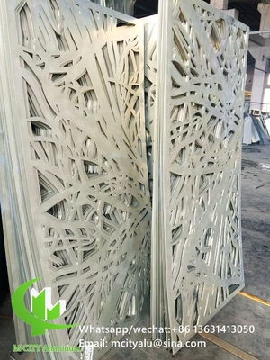 Metalen aluminium graverend schermpaneel laser snijden gevelpaneel woningversiering