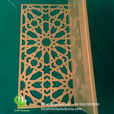CNC aluminium gesneden decoratief paneel met verschillende patronen laser snijdoek paneel 2 mm dik