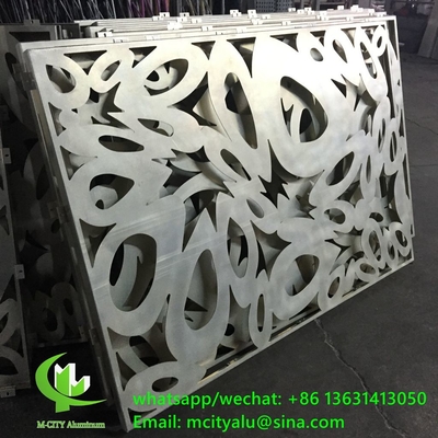 CNC aluminium gesneden decoratief paneel met verschillende patronen laser snijdoek paneel 2 mm dik