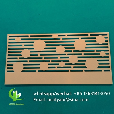 CNC aluminium gesneden decoratief paneel met verschillende patronen laser snij scherm paneel 3 mm dikte