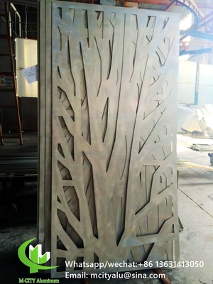 metalen aluminium laser snijden cnc aluminium schermpaneel voor huis hotel decoratie