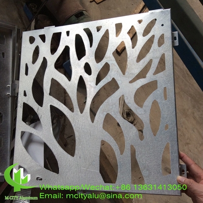 boomontwerp aluminium fineer plaat metalen gevel bekleding panel 2,5 mm dikte voor gordijnwand gevel decoratie