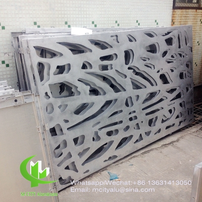 CNC aluminium gesneden decoratief paneel met verschillende patronen laser snijdoek paneel 2 mm dik