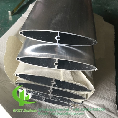 aluminiumluiken voor de decoratie van gebouwen volgens het ontwerp van de architect 100 mm