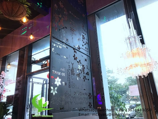 CNC aluminium gesneden decoratief paneel met verschillende patronen laser snijdoek paneel 2 mm dik
