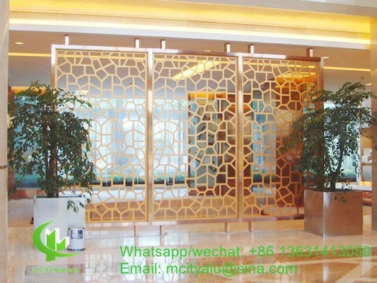 CNC aluminium houtplaat met verschillende patronen laser snij schermpaneel 2 mm dik voor decoratie