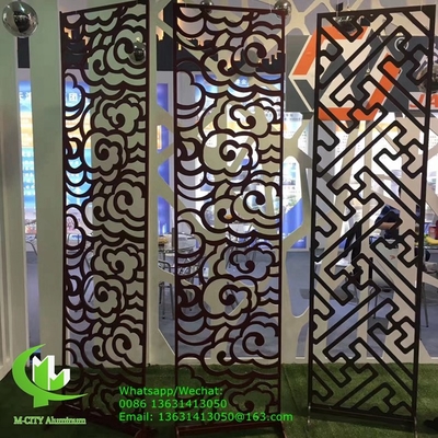 Aluminiumlaser gesneden schermpaneelplaat voor hek decoratie geperforeerd schermpaneel