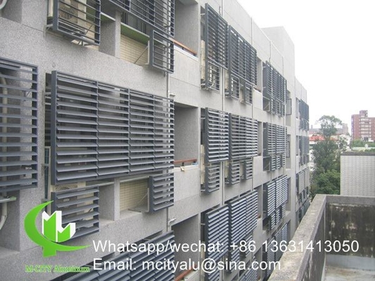 Verticale loper Architectonische aluminium loper met een ovale vorm voor gevelgordijnen