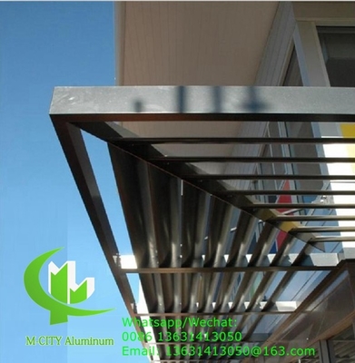 zonnebreker Architectonisch Aerofoilprofiel aluminiumscherm met ovale vorm voor gevelgordijn