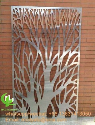 Aluminium geperforeerd plaat voor gevel bekleding hek tuin privacy scherm met 2 mm dikte laser snijden