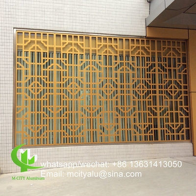 Aluminium geperforeerd paneel bekleding paneel 2,5 mm dik voor ramen decoratie