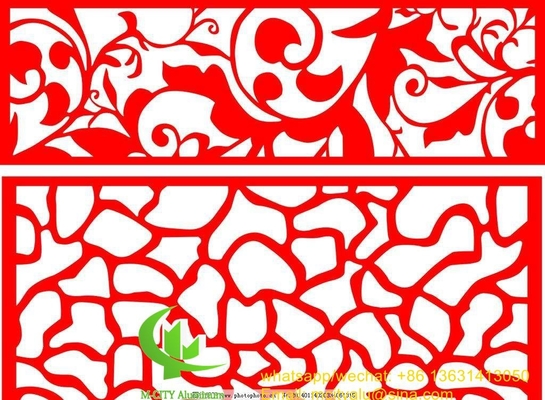 Aluminium geperforeerd paneel bekleding paneel 2,5 mm dik voor ramen decoratie