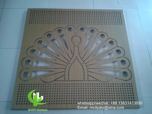 Aluminium geperforeerd paneel bekleding paneel 2,5 mm dik voor ramen decoratie