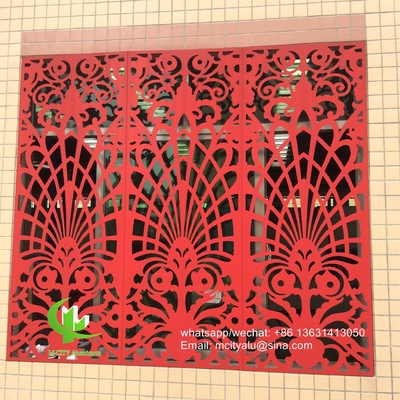 Aluminium geperforeerd paneel bekleding paneel 2,5 mm dik voor ramen decoratie