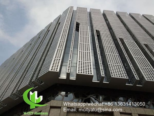 holle 2,5 mm aluminium bekledingspaneel met pvdf afwerking voor gevelgordijnwand