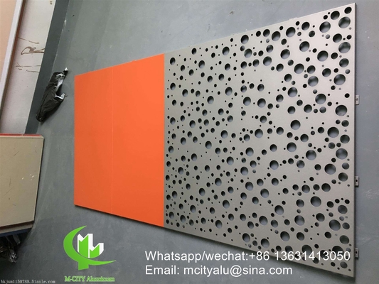 holle 2,5 mm aluminium bekledingspaneel met pvdf afwerking voor gevelgordijnwand