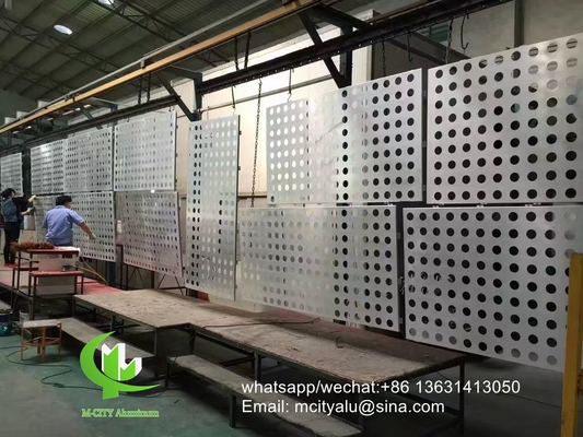 aluminium geperforeerd massief paneel gevelpaneel bekleding paneel voor gordijnwand scherm paneel