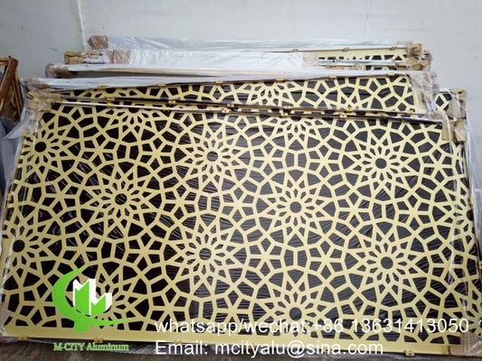 Laser gesneden paneel hol paneel bloem roos ontwerp 2,5 mm Metalen aluminium bekleding voor de muur