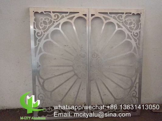 CNC-laserscherm Geperforeerd 3 mm Metalen aluminium bekleding paneel