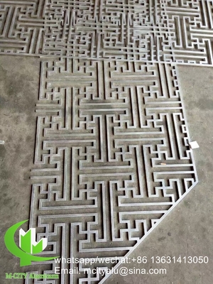 Guangdong 8mm Metalen aluminium gesneden schermpaneel laser gesneden gevelpaneel huis decoratie