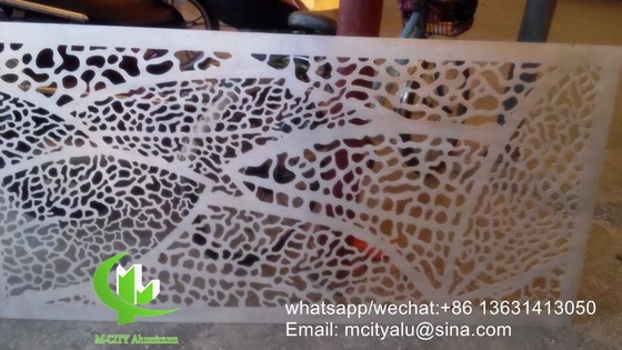 Metalen aluminium lasersnijpaneel, houtsnijwerk voor decoratie