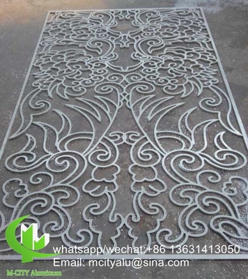 Metalen aluminium lasersnijpaneel, geperforeerd plaat voor decoratie