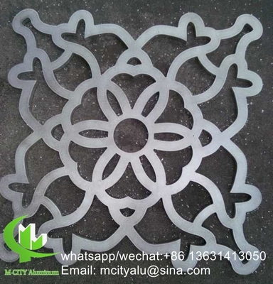 Metalen aluminium geperforeerd paneel gesneden paneelplaat voor hek decoratie