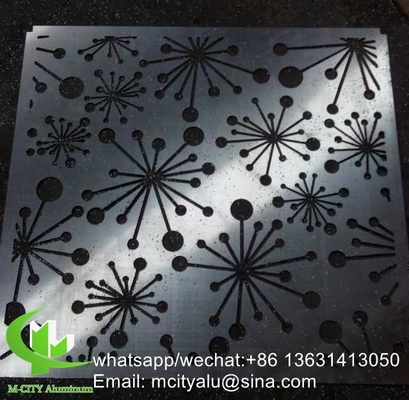 Metalen aluminium geperforeerd paneel gesneden paneelplaat voor hek decoratie